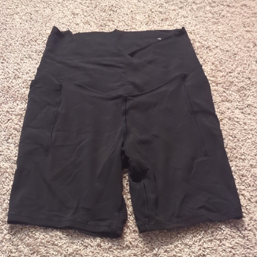 aerie Black High-Waist Bike Shorts